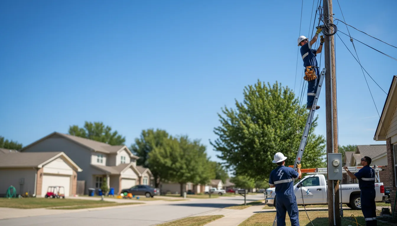 Residential electrician providing installation services in Sabinal, TX